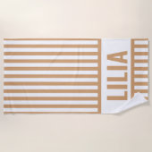 Benutzerdefiniertes Strandtuch mit Monogramm von S (Vorderseite)