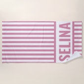 Benutzerdefiniertes Strandtuch mit Monogramm von S (Vorderseite)