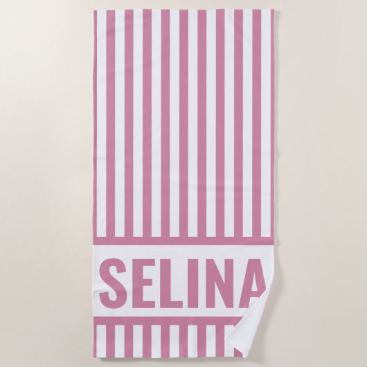 Benutzerdefiniertes Strandtuch mit Monogramm von S (Vorderseite)