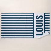 Benutzerdefiniertes Strandtuch mit Monogramm von S (Vorderseite)