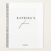 Benutzerdefiniertes stylisches Minimalistisches Sc Planer (Vorderseite)