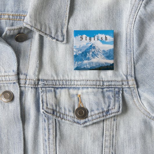 Benutzerdefiniertes stylisches Sky Image und Text Button (Beispiel)