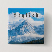 Benutzerdefiniertes stylisches Sky Image und Text Button (Vorderseite)