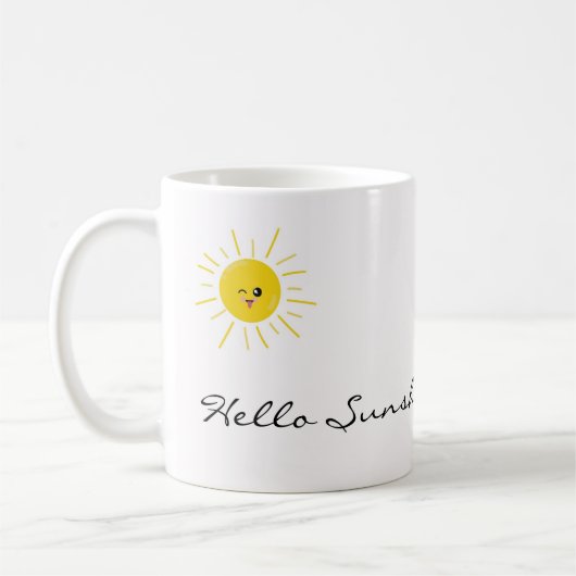 Benutzerdefiniertes Sun-Wort Kaffeetasse (Links)