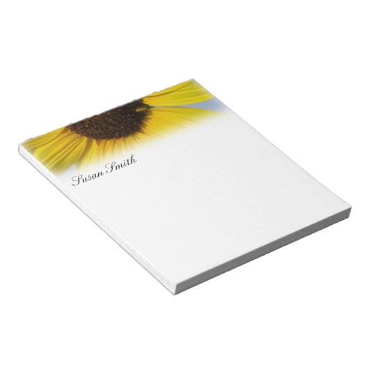 Benutzerdefiniertes Sunflower Notepad Notizblock (angewinkelt)