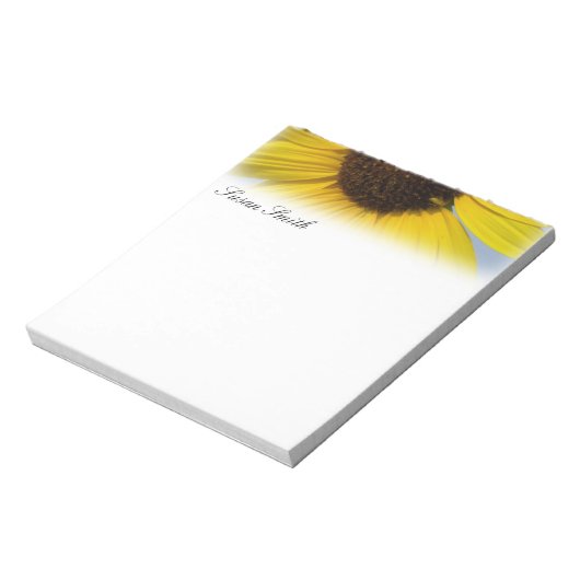 Benutzerdefiniertes Sunflower Notepad Notizblock (Rotiert)