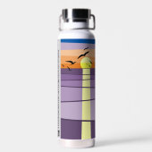 Benutzerdefiniertes Sunset-Design - Veranstaltung  Trinkflasche (Rückseite)