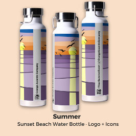 Benutzerdefiniertes Sunset-Design - Veranstaltung  Trinkflasche