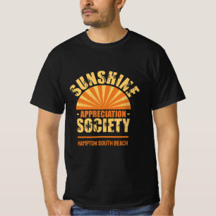 Benutzerdefiniertes Sunshine Society Sommer Strand T-Shirt