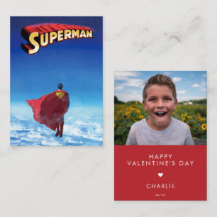 Benutzerdefiniertes Superman-Foto-Valentinstag Mitteilungskarte