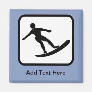 Benutzerdefiniertes Surf-Logo Magnet