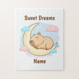Benutzerdefiniertes Süße Träume Capybara Puzzle