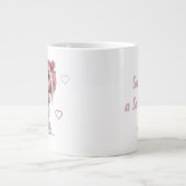 Benutzerdefiniertes süßes Erdbeermädchen Jumbo-Tasse (Vorderseite)