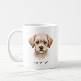 Benutzerdefiniertes süßes Hundeporträt-Foto mit Te Kaffeetasse