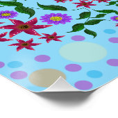 Benutzerdefiniertes süßes Kidcore-Konfetti-Blumen- Poster (Ecke)