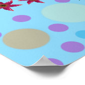 Benutzerdefiniertes süßes Kidcore-Konfetti-Blumen- Poster (Ecke)