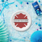 Benutzerdefiniertes Symbol für das Rote Logo des F Pappteller (Party)