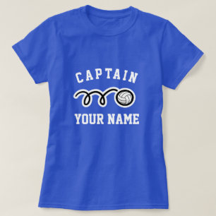 Benutzerdefiniertes T-Shirt für die Kapitänin des 