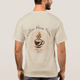Benutzerdefiniertes T-Shirt für Kaffeehausmitarbei