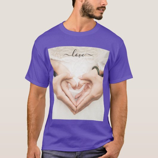 Benutzerdefiniertes T - Shirt-Geschenk mit Liebe T-Shirt (Vorderseite)