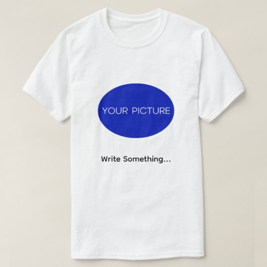 Benutzerdefiniertes T-Shirt mit Foto & Text (Design vorne)