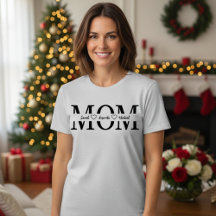 Benutzerdefiniertes T-Shirt mit Namen von Mama und