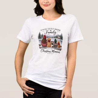 Benutzerdefiniertes T-Shirt mit Weihnachtserinneru Tri-Blend Shirt