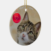 Benutzerdefiniertes Tabby Cat-Foto Keramik Ornament (Rechts)