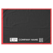 Benutzerdefiniertes Table Cover Business-Logo Rote Tischdecke (Vorderseite (Horizontal))