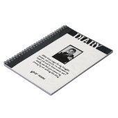 Benutzerdefiniertes Tagebuch mit Ihrem Foto und Na (Linke Seite)