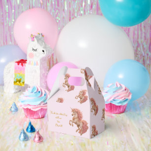 Benutzerdefiniertes tänzelndes Einhorn verzauberte Geschenkschachtel