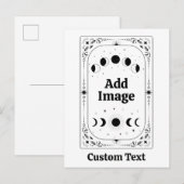 Benutzerdefiniertes Tarot Whimsical Celestial Mond Postkarte (Vorne/Hinten)