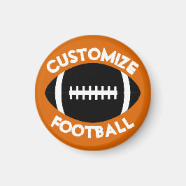 Benutzerdefiniertes Team Color and Text Football C Magnet