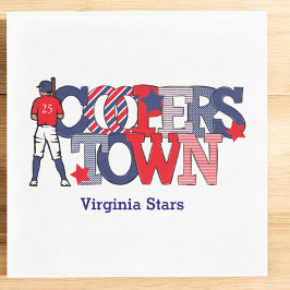 Benutzerdefiniertes Team des Patriotischen Basebal Serviette