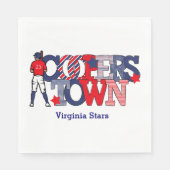 Benutzerdefiniertes Team des Patriotischen Basebal Serviette (Vorderseite)