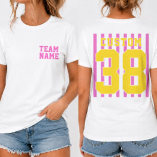 Benutzerdefiniertes Team Name Nummer Athletik T-Sh T-Shirt