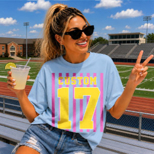 Benutzerdefiniertes Team Name Nummer Sport Fan T-S T-Shirt