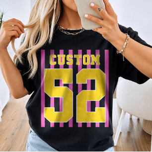 Benutzerdefiniertes Team Name Nummer Sport Jersey T-Shirt