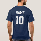 Benutzerdefiniertes Team T-Shirt mit Sternen (Rückseite)