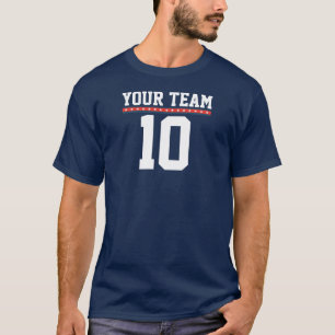 Benutzerdefiniertes Team T-Shirt mit Sternen