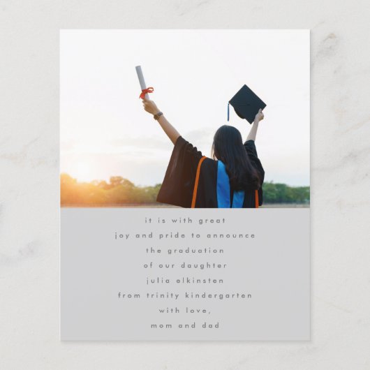 Benutzerdefiniertes Template Foto High School Absc (Rückseite)