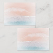 Benutzerdefiniertes Template für den Meeresstrand Mitteilungskarte (Vorne/Hinten)