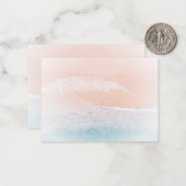 Benutzerdefiniertes Template für den Meeresstrand Mitteilungskarte (Vorderseite/Rückseite Beispiel)