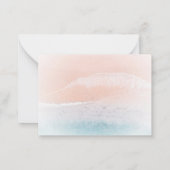 Benutzerdefiniertes Template für den Meeresstrand Mitteilungskarte (Rückseite)