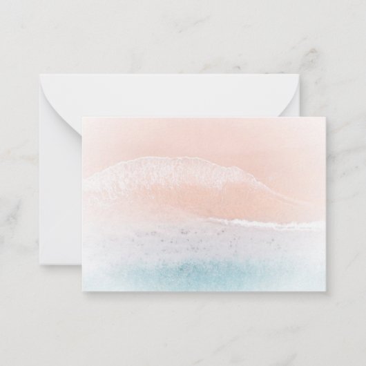 Benutzerdefiniertes Template für den Meeresstrand Mitteilungskarte (Vorderseite)