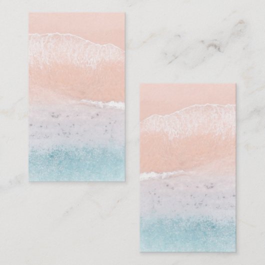 Benutzerdefiniertes Template für den Meeresstrand Mitteilungskarte (Vorne/Hinten)