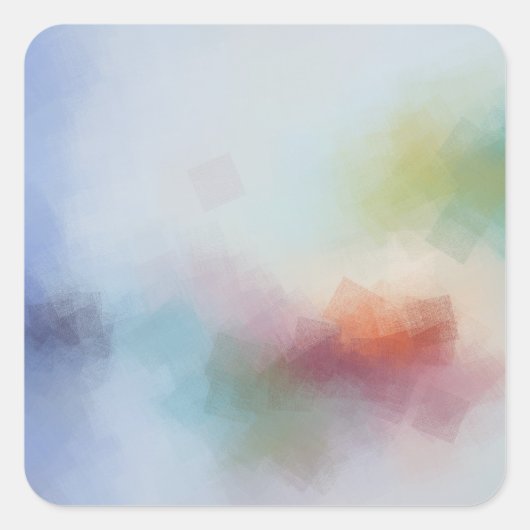 Benutzerdefiniertes Template Moderne Abstrakt tren Quadratischer Aufkleber (Vorderseite)