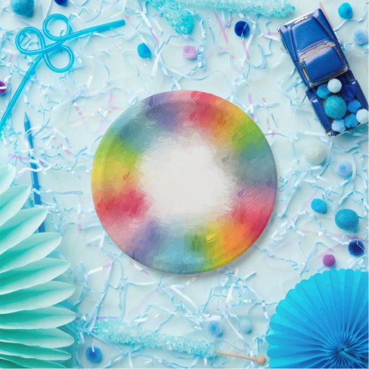 Benutzerdefiniertes Template Moderne Elegante farb Pappteller (Party)