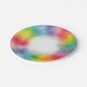 Benutzerdefiniertes Template Moderne Elegante farb Pappteller (Schrägansicht)