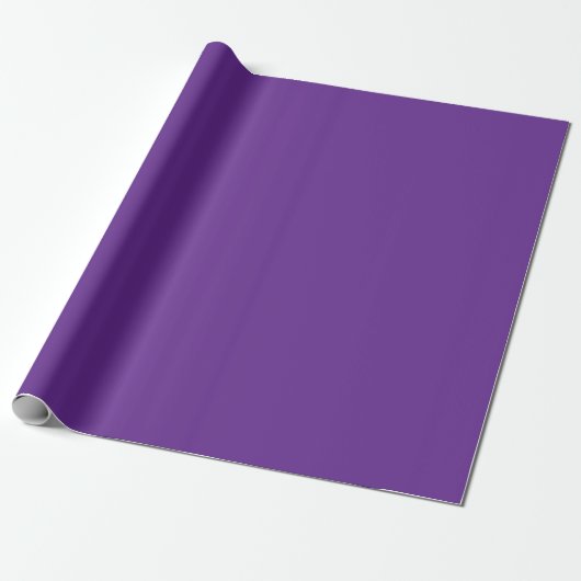 Benutzerdefiniertes Template Solid Color Royal Lil Geschenkpapier (Ungerollt)
